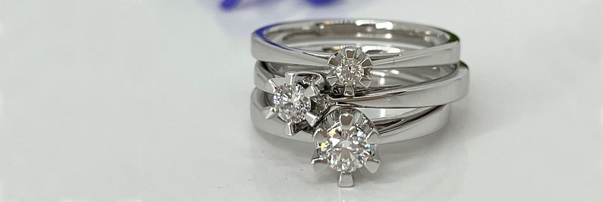 Prinsessesmykker i guld og hvidguld og med diamanter