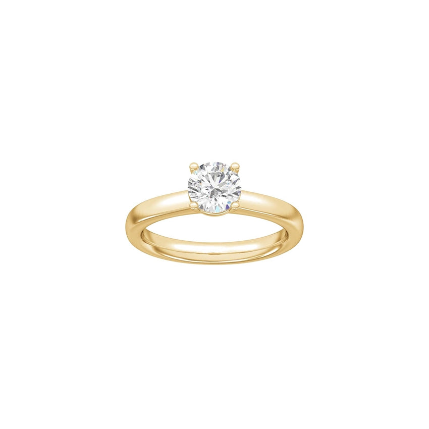 Siersbøl LUXURY rund ring i 14 kt. rødguld med 1,0 ct lab-grown diamant