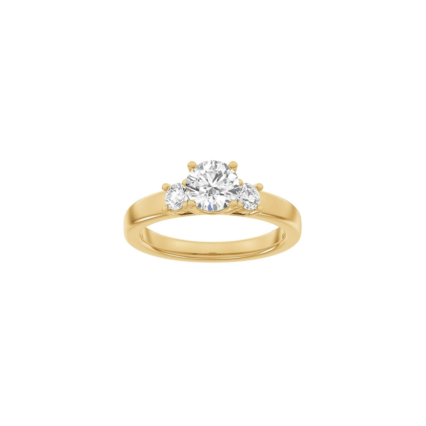 Siersbøl LUXURY ring i 14 karat rødguld med 3 lab-grown diamanter på i alt 1,33 ct