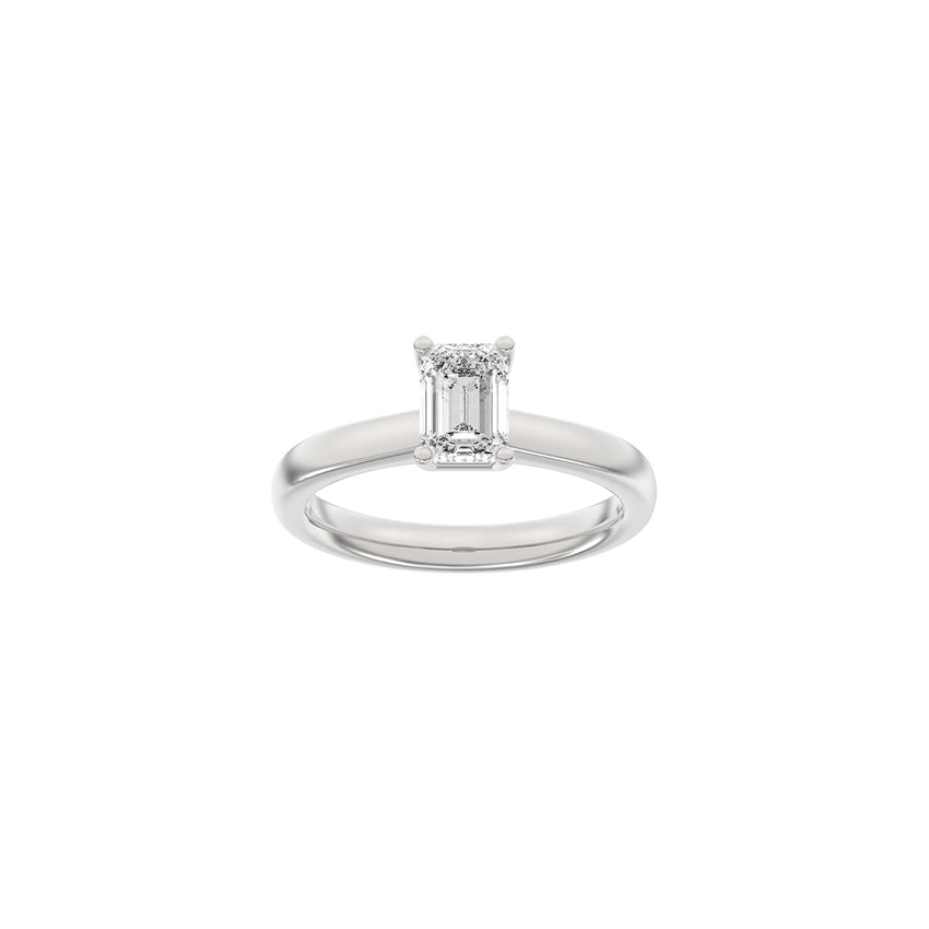 Siersbøl Luxury ring i 14 kt hvidguld med firkant-slebne lab-grown diamant på 1,0 ct i TW/VS2-kvalitet