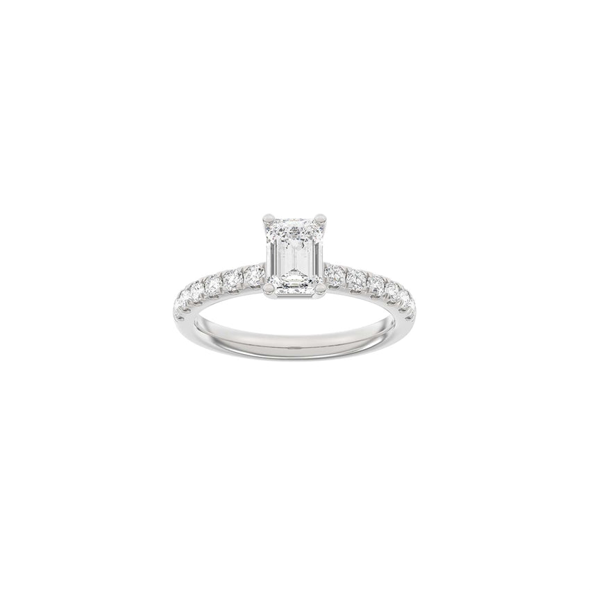 Siersbøl Luxury firkantet ring i 14 kt hvidguld med 1,4 ct lab-grown diamant