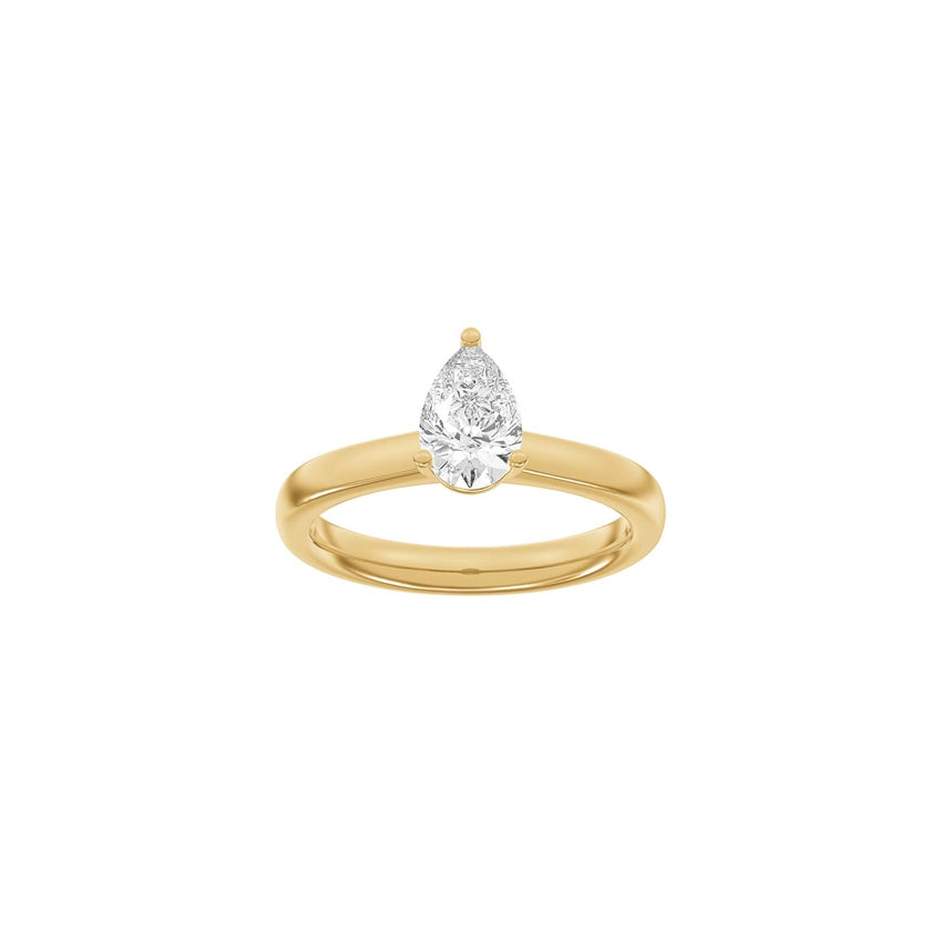 Siersbøl LUXURY dråbering i 14 karat rødguld med 1,0 ct lab-grown diamant i TW/VS2