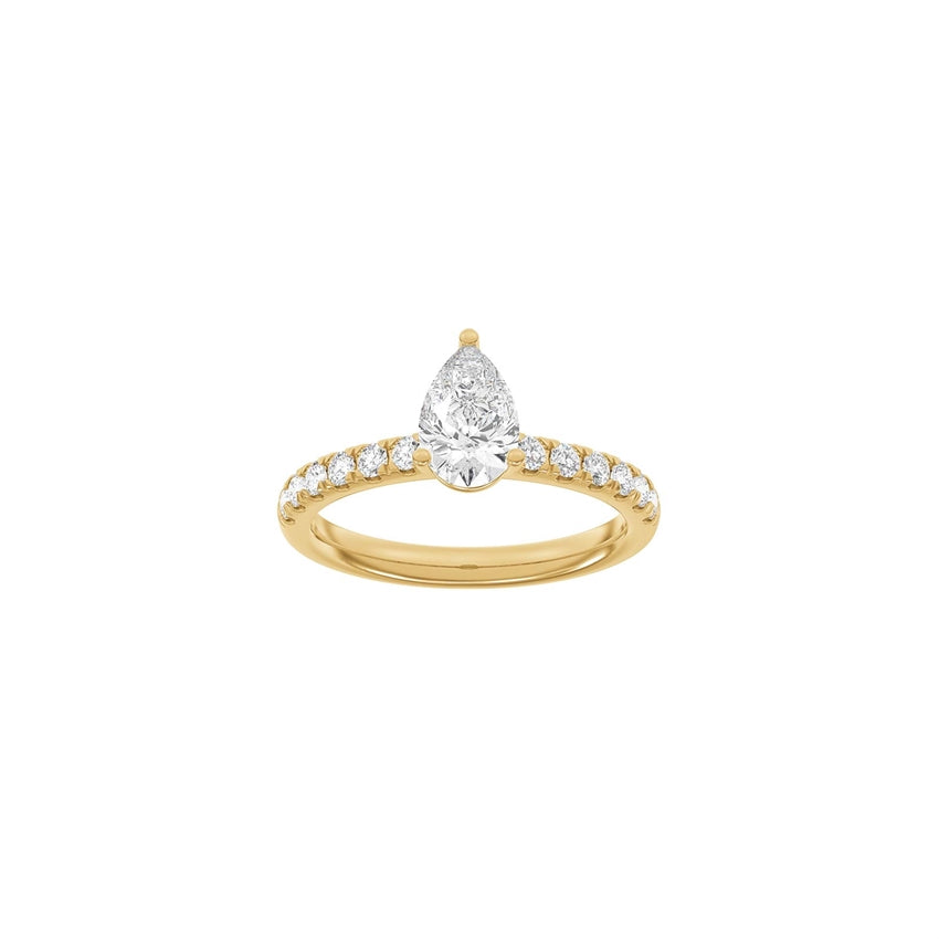 Siersbøl Luxury dråbering i 14 kt rødguld med 1,4 ct lab-grown diamant i TW/VS2-kvalitet