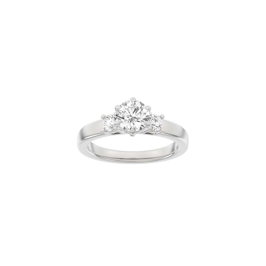 Siersbøl LUXURY ring i 14 kt. hvidguld med 1,33 ct lab-grown diamanter – rund og moderne