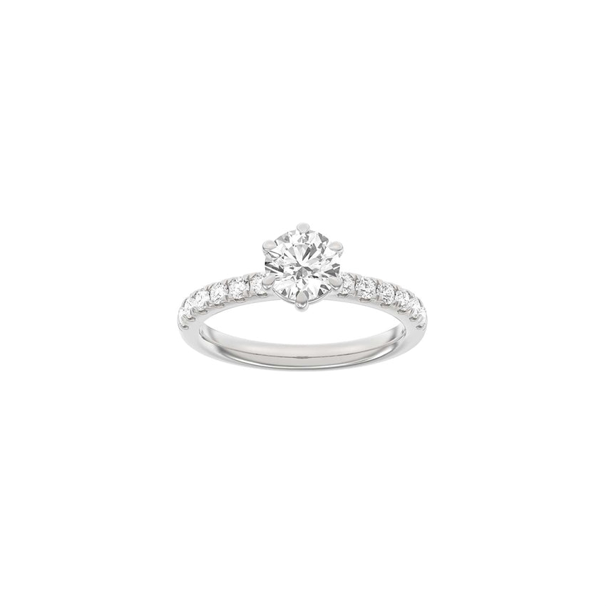 Siersbøl LUXURY ring i 14 karat hvidguld med 1,4 ct lab-grown diamanter