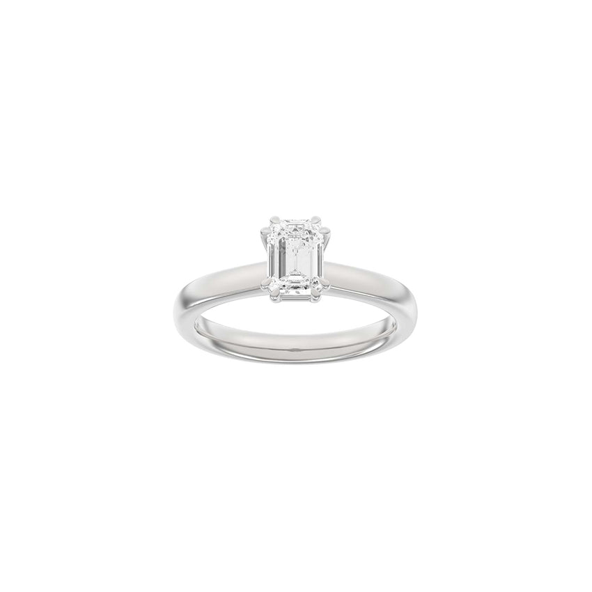 Siersbøl LUXURY oval ring i 14 karat hvidguld med lab-grown diamant på 1,0 ct