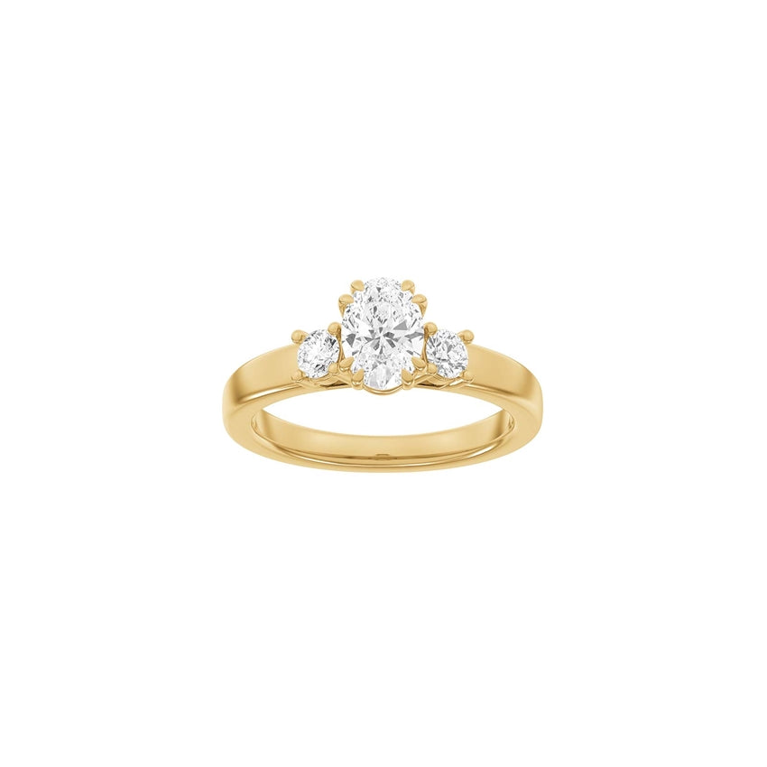 Siersbøl LUXURY oval ring i 14 kt. rødguld med 1,33 ct lab-grown diamant i TW/VS2 kvalitet