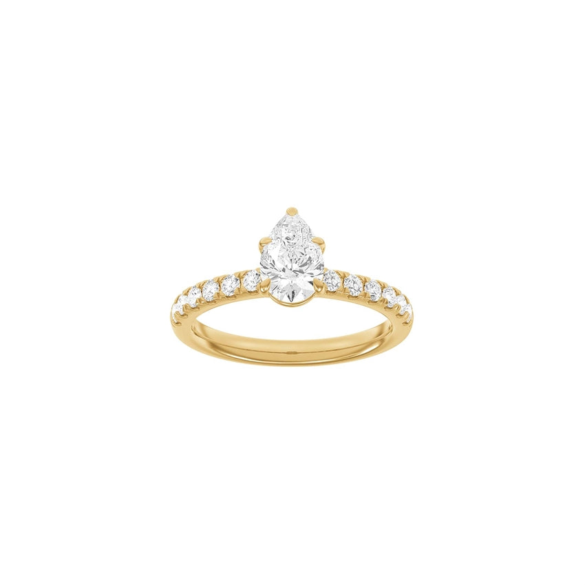 Siersbøl Luxury dråbering i 14 karat rødguld med 1,4 ct lab-grown diamanter i TW/VS2-kvalitet