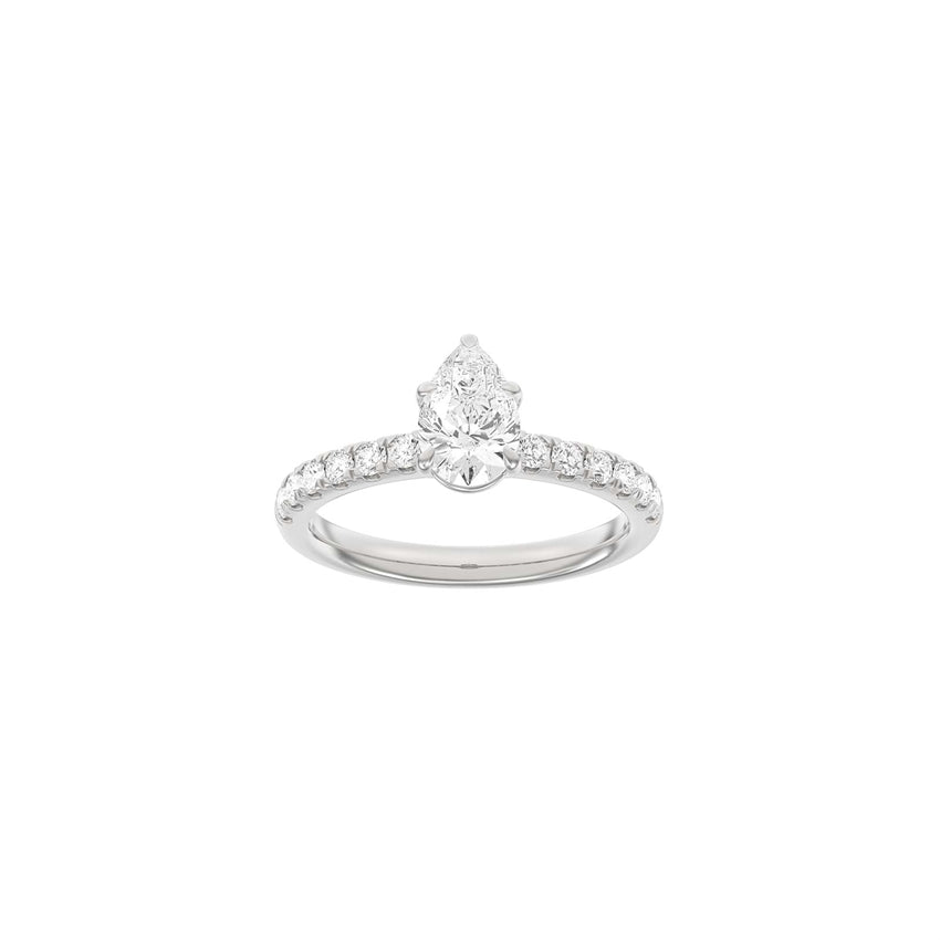 Siersbøl Luxury dråbering i 14 kt hvidguld med lab-grown diamant på 1,4 ct