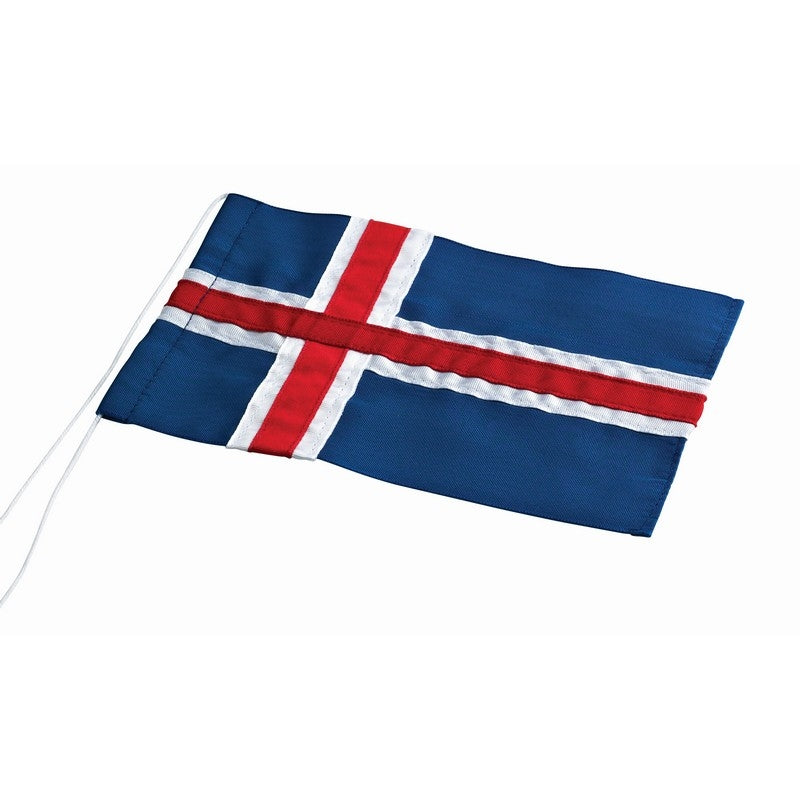 Nordahl Andersen fødselsdagsflag i tekstil til bordflag – liggende på flade