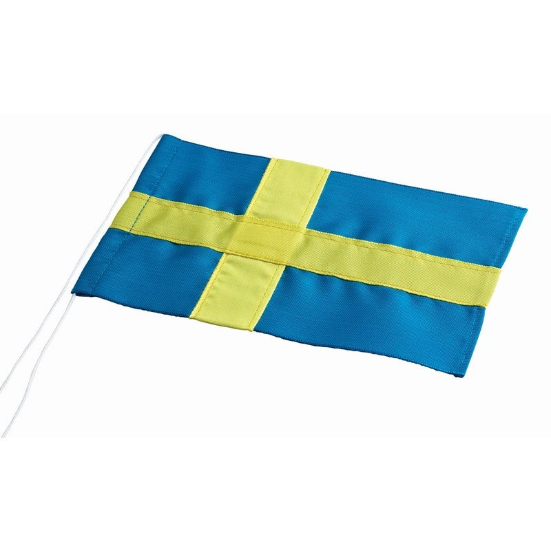 Nordahl Andersen stof fødselsdagsflag til bordflag, set fra oven
