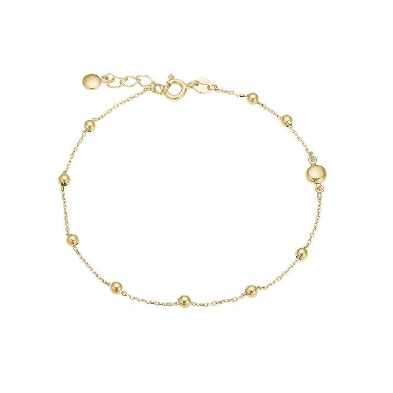 Aagaard kuglearmbånd i 8 karat guld med stilrent design og små kugler