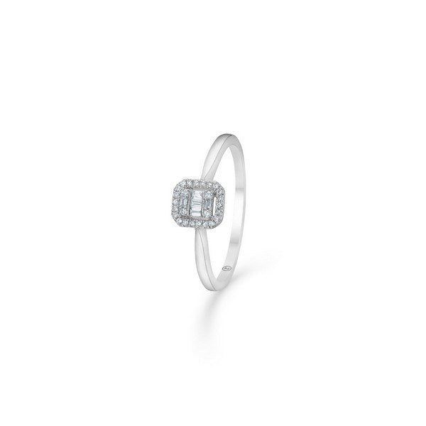 Mads Z Elizabeth ring i 14 karat hvidguld med brillantslebet diamant på 0,09 ct