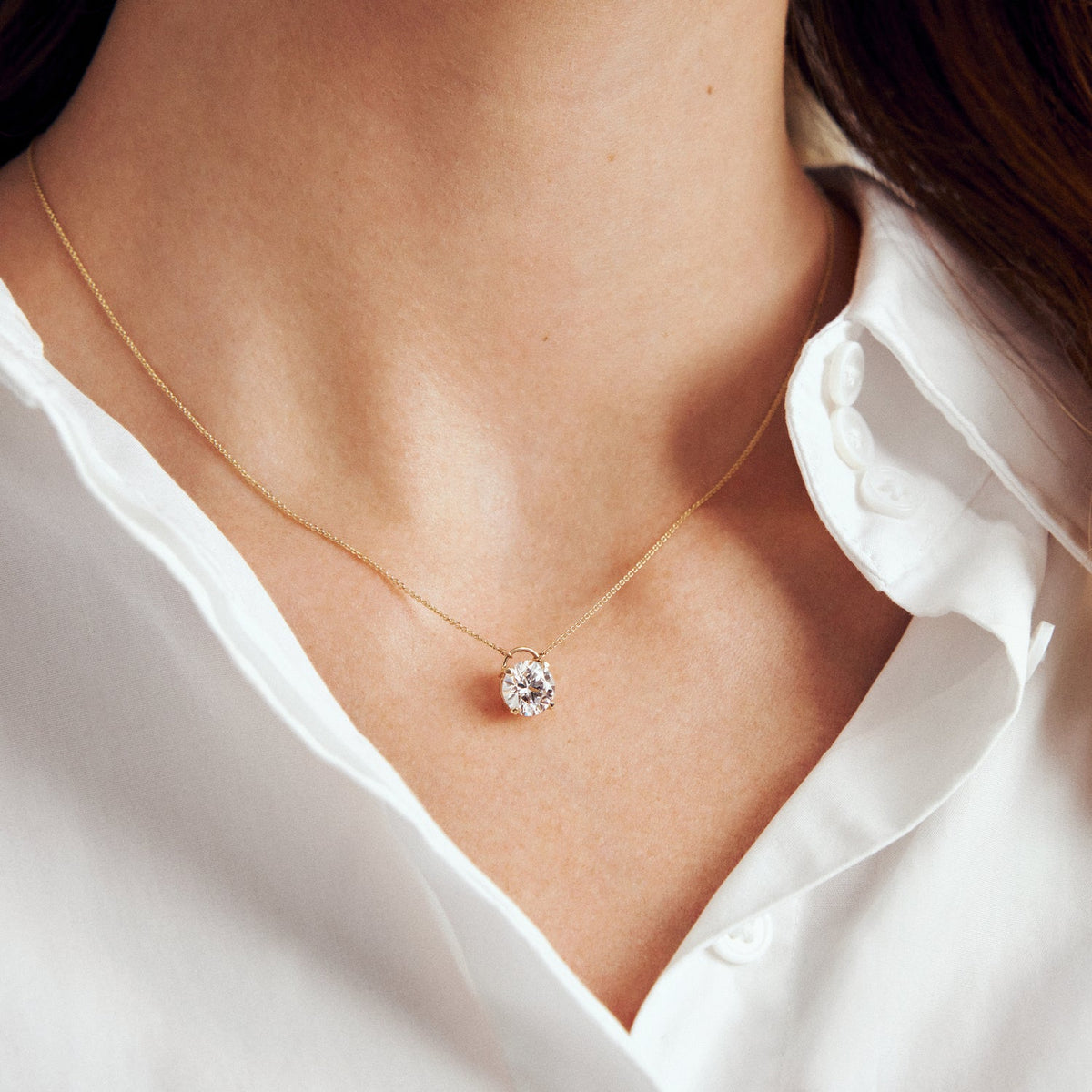 Sif Jakobs Venice solitaire halskæde 2,00 ct i guld, billede 3