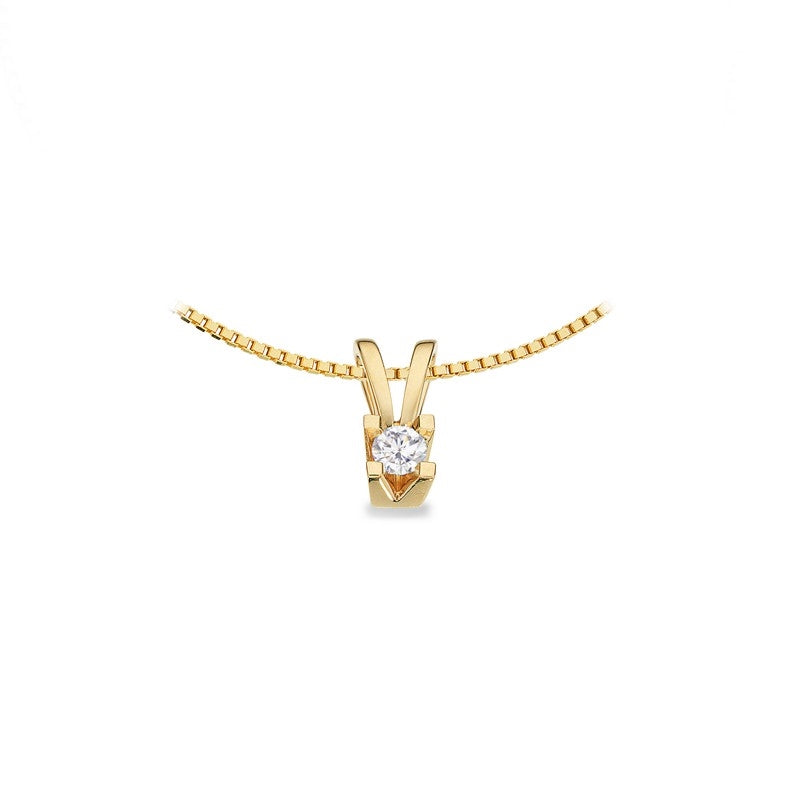 Kleopatra Vedhæng i 8kt. guld 0,05ct.-0,25ct. diamant