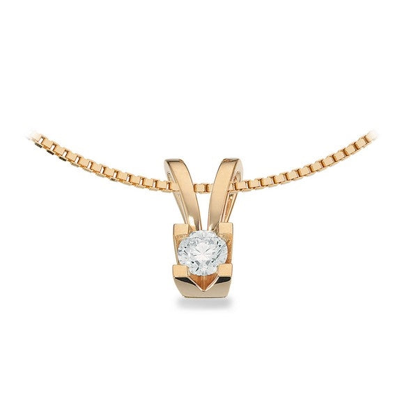 Scrouples Kleopatra vedhæng i 14 kt. guld med brillantslebet diamant fra 0,05 ct. til 0,50 ct.