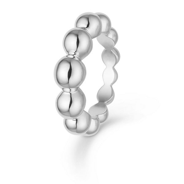 Mads Z Big Ball ring i sterlingsølv med karakteristisk kuglemønster og moderne, stilrent design