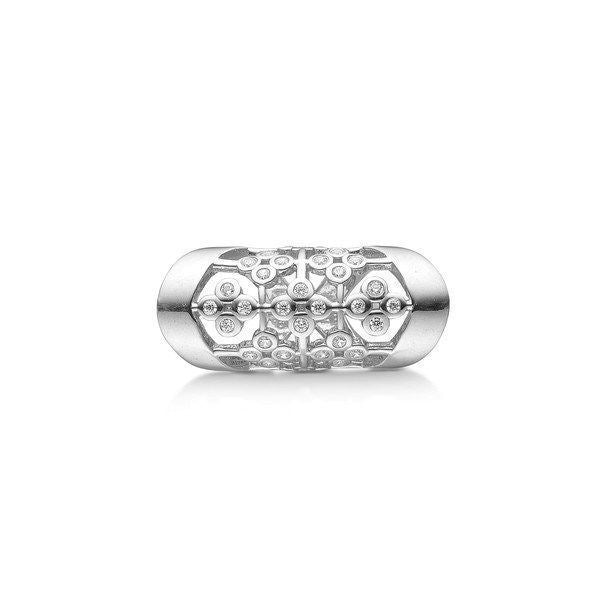 STORY by Kranz & Ziegler sølv charm med klare zirkonia-sten – Feminine Touch til STORY-armbånd