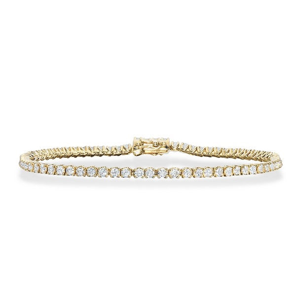 Scrouples Dazzling tennisarmbånd i 14 karat guld med brillantslebne diamanter, 1,90 ct W/SI