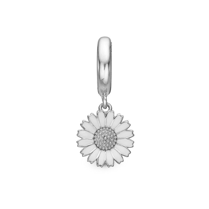Christina Charming Marguerite charm i sølv til læderarmbånd