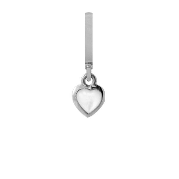 Christina Pearl Heart Heaven charm i sølv med perler til læderarmbånd