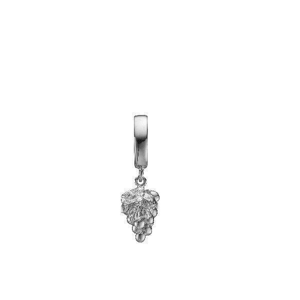 Christina Grape charm i sølv til læderarmbånd