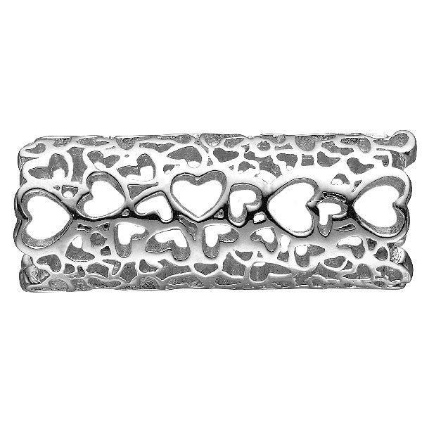 Christina Hearts Universe charm i sølv til læderarmbånd