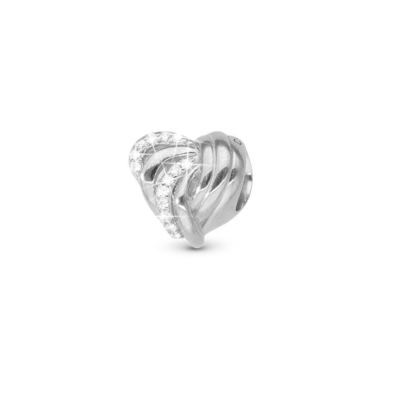 Christina Spellbound charm i sølv med zirkonia til læderarmbånd