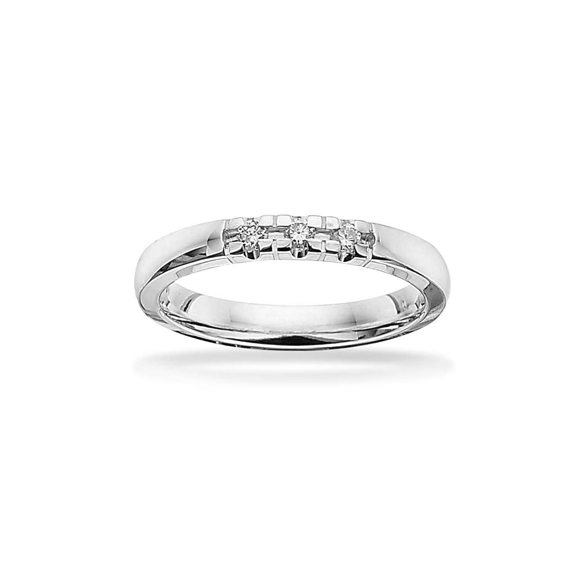 Grace Alliancering i 14 kt. med i alt 0,09 ct. 7156,3
