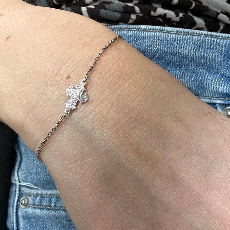 Siersbøl Dagmarkors armbånd i sølv – set fra siden