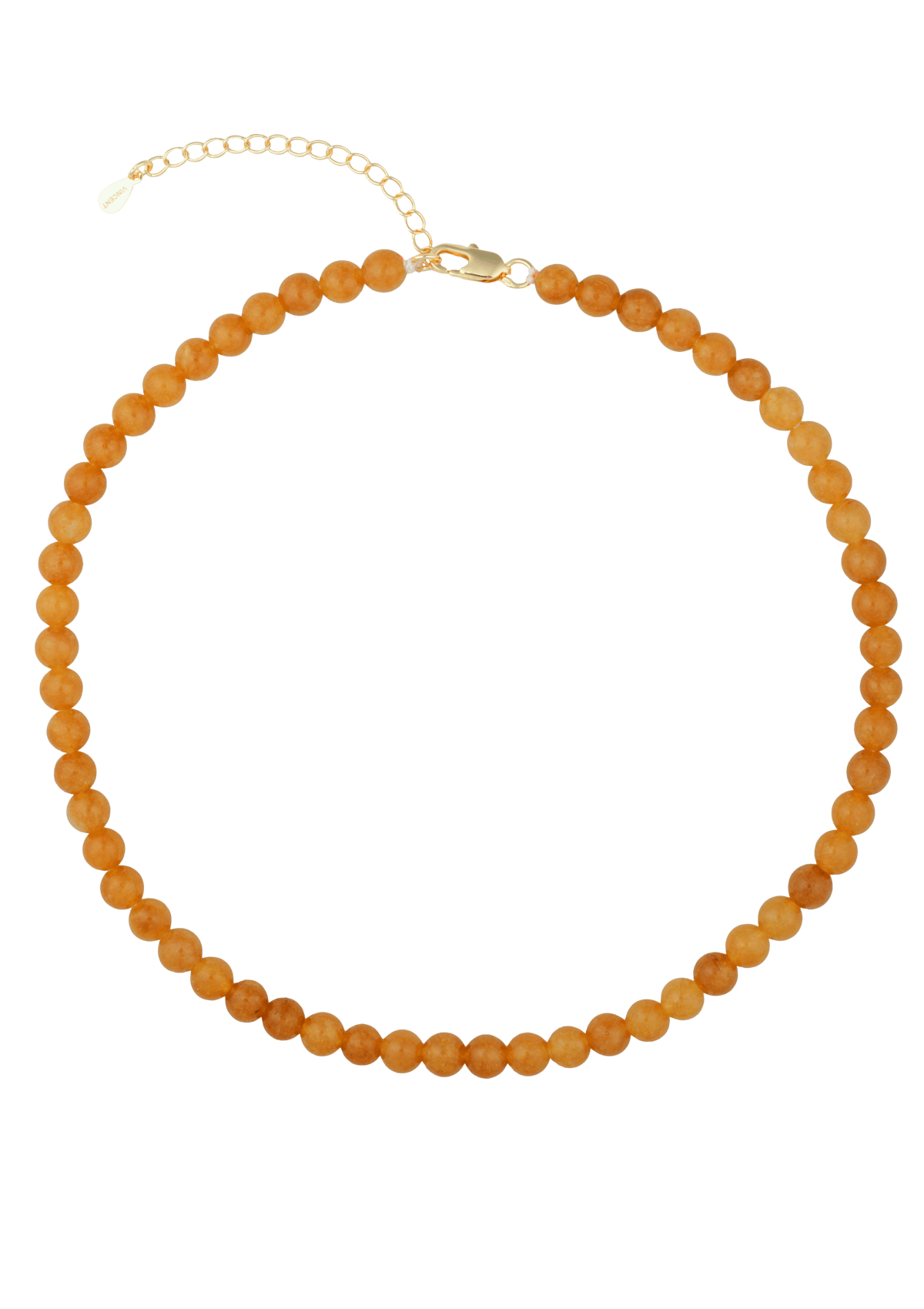 Candy Coral Amber Small halskæde med orange krystalperler fra House of Vincent