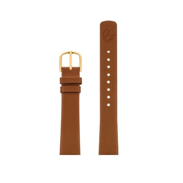 Arne Jacobsen læderrem i brun pampas til armbåndsur – set fra siden