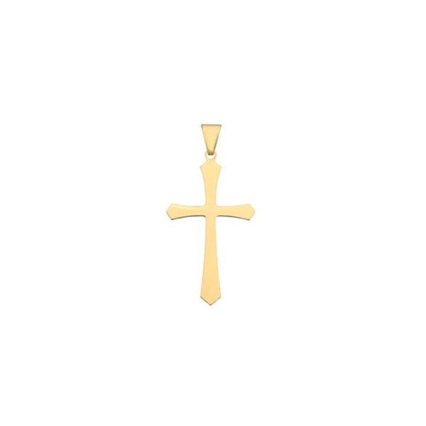 BNH kors vedhæng i 8 eller 14 karat guld – klassisk og tidløst design i størrelsen 13 x 20 mm