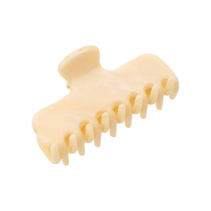 Pico Copenhagen Grand Sloane Claw hårspaænde i ivory acetat – 9,5 cm bred til tykt og langt hår