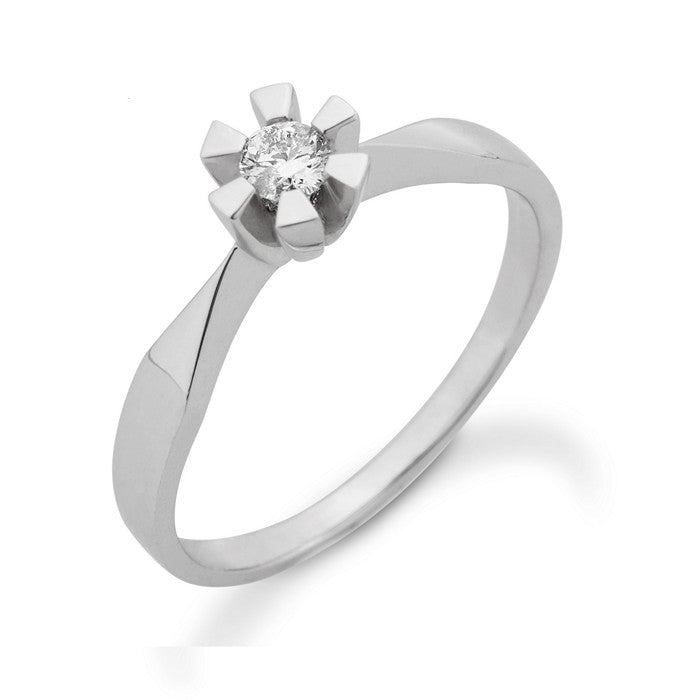 Aagaard Eternity diamantring i 14 kt hvidguld med brillantslebne diamanter op til 0,50 ct