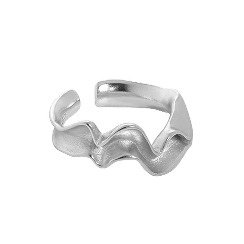 MerlePerle Pandora ring i sterlingsølv med åbent design og poleret finish — tidløs og justerbar