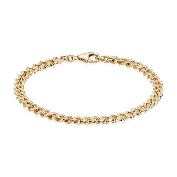 BNH panser facet armbånd i 14 karat guld – set fra oven