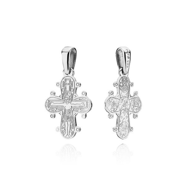 BNH Dagmarkors i sterlingsølv, 15x13 mm – set fra siden