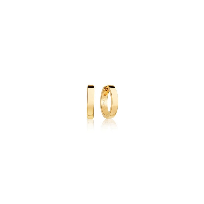 Sif Jakobs Jewellery Ellera Pianura Piccolo creoler i 18 karat forgyldt 925 sterlingsølv, 11 mm