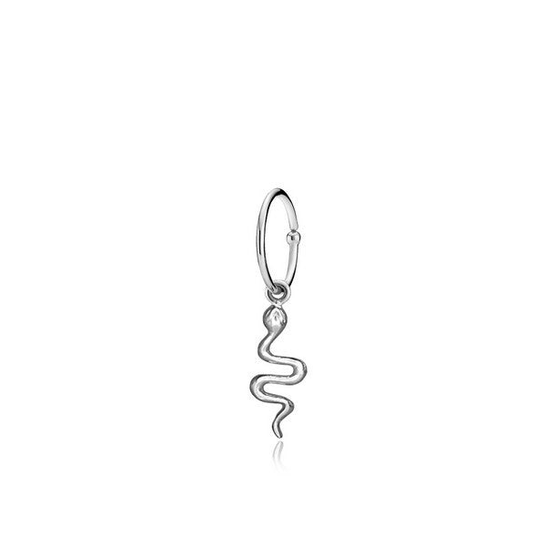 Sistie Young One Snake creol i sølv med aftagelig slange, 12 mm