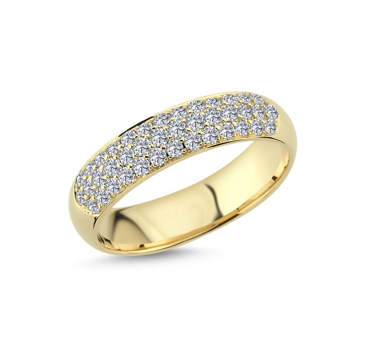 Nuran Beauté diamantring i 14 karat guld med 40 pavé-fattede brillanter på i alt 0,60 ct