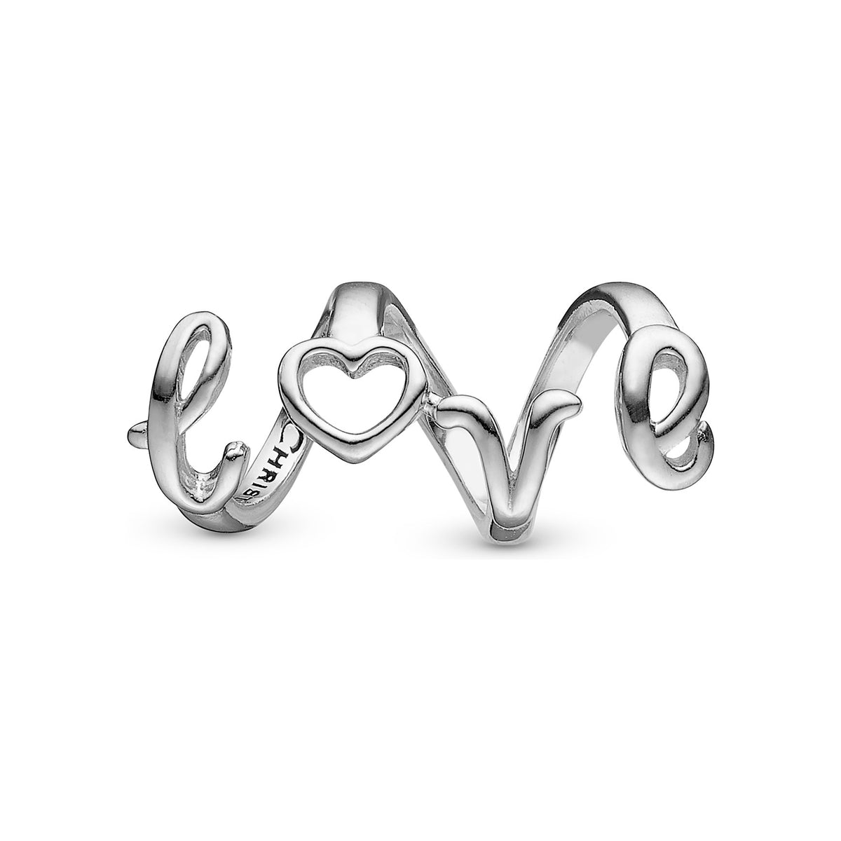 Christina Love Spelling charm i sølv til læderarmbånd