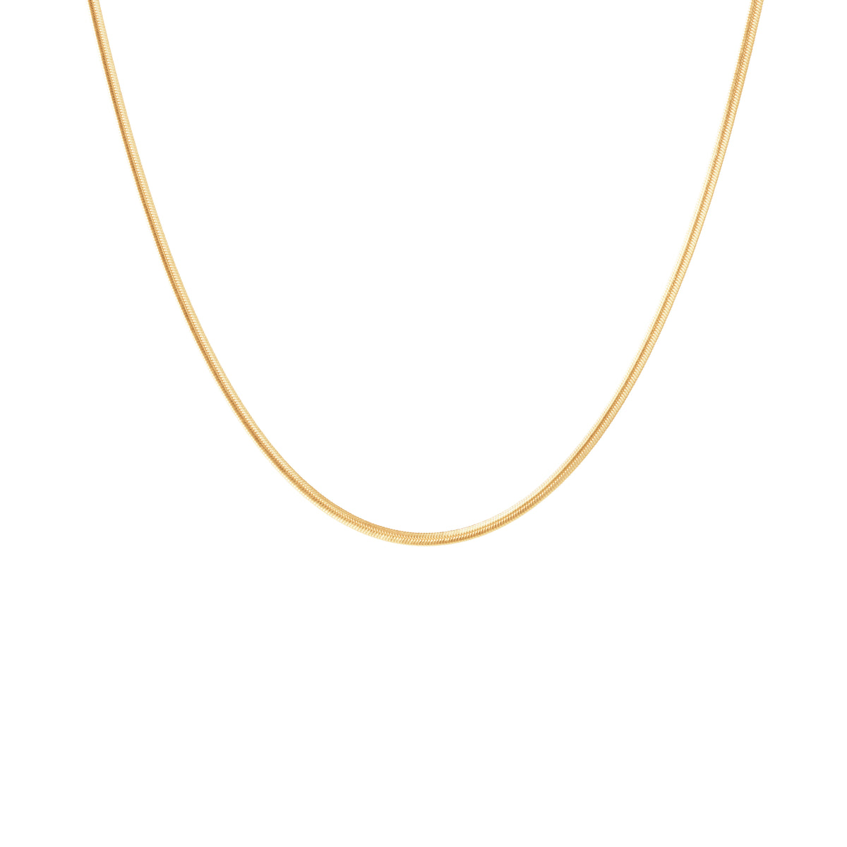 Camille Brinch Small Essentia Snake Necklace forgyldt