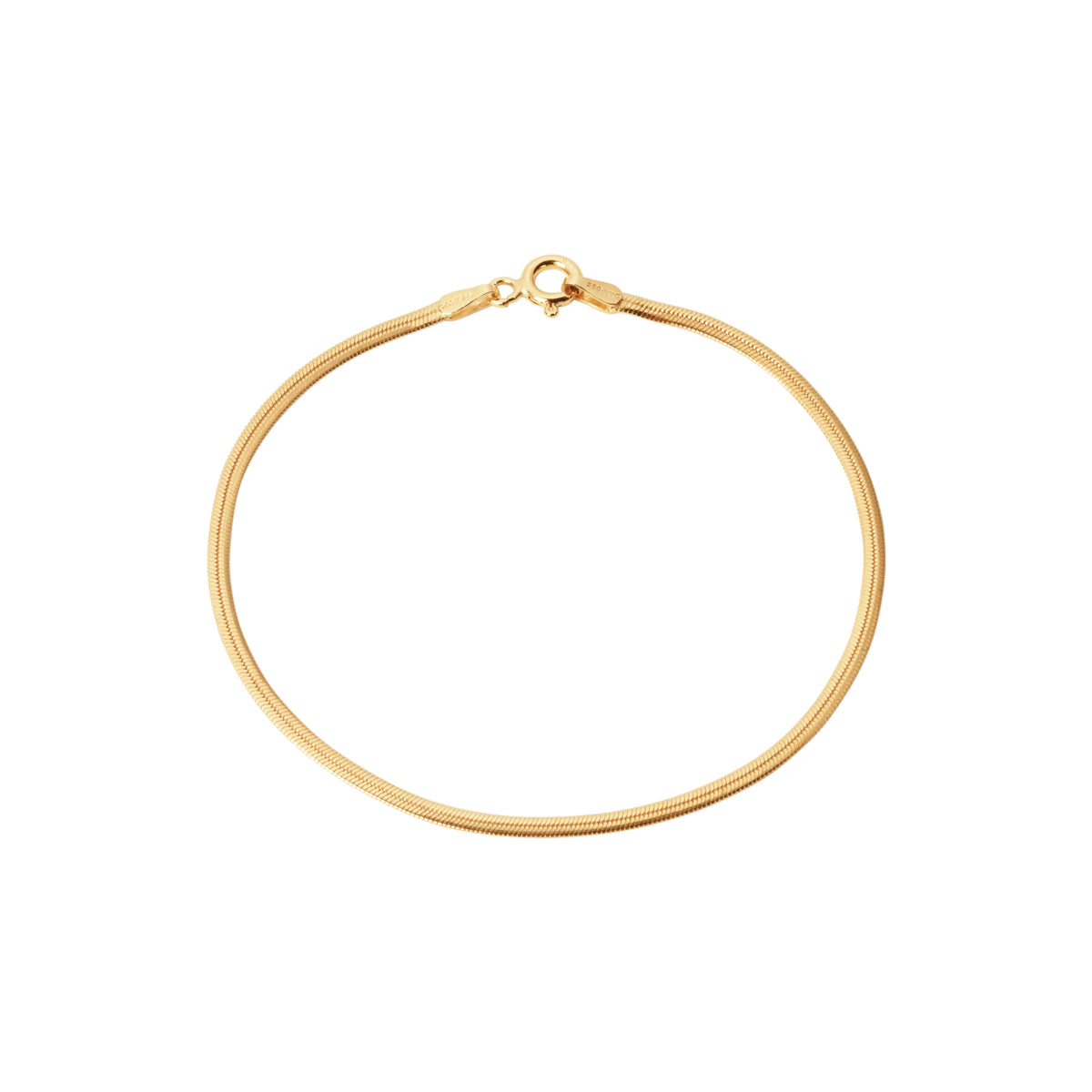 Camille Brinch Small Essentia Snake Bracelet forgyldt