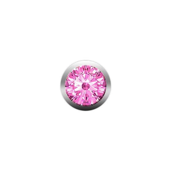 Christina Jewelry & Watches ur med stor pink safir i rustfrit stål – feminint og farverigt design