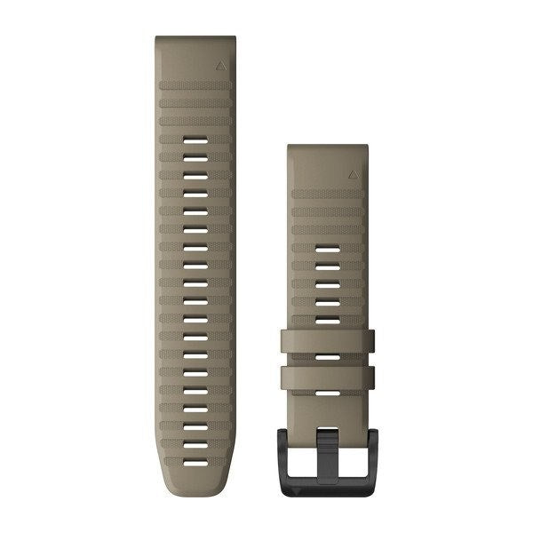 Garmin QuickFit urrem i mørk sandsten silikone med rustfrit stålspænde – 20 mm