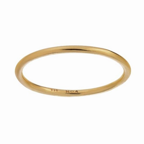 Nordahl Andersen Match me up ring i forgyldt sølv – klassisk og enkel fingerring med blank overflade