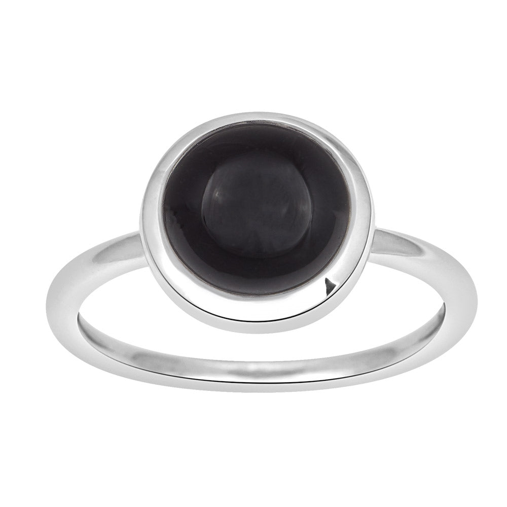 Nordahl Andersen SWEETS52 ring i sølv med sort onyx sten på Ø 10 mm
