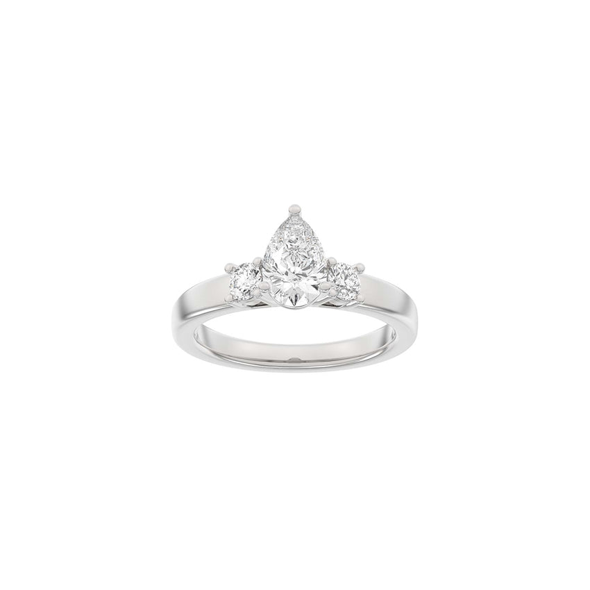 Siersbøl Luxury dråbering i 14 kt. rhodineret hvidguld med 1,33 ct lab-grown diamanter