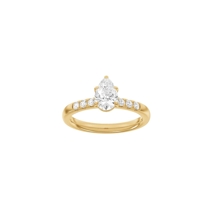 Siersbøl Luxury dråbering i 14 karat rødguld med lab-grown diamanter på i alt 1,2 ct